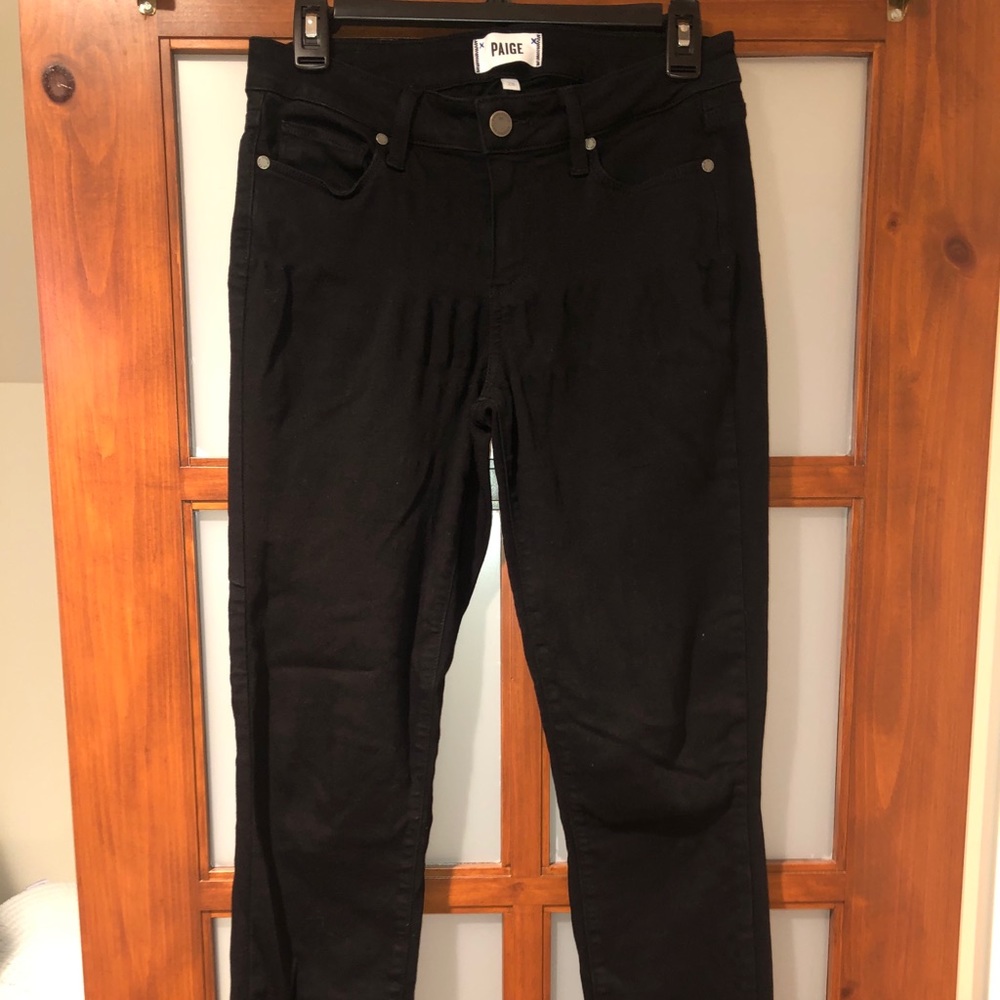 PAIGE Black Denim Skinny Jeans